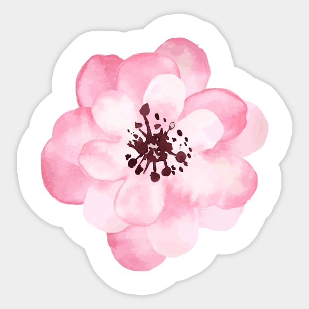 Watercolor Handrawn Rose 🌹 Sticker by sophisticker